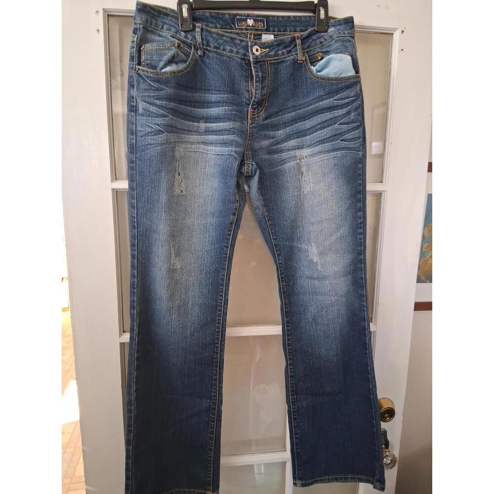 Luxury Blues Jeans Size 13 Light Blue Distressed